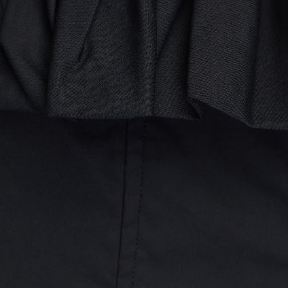 Ulla Johnson | Lila cold-shoulder gathered cotton-poplin mini dress In Black 2 - Picture 11 of 11